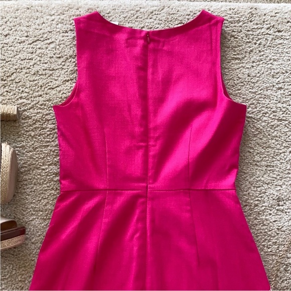 J. Crew Scalloped Basketweave Square Neck Dress - Picture 5 of 9